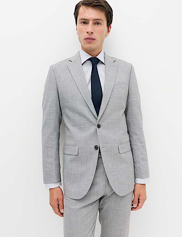 2 Piece Regular Fit Textured Suit
