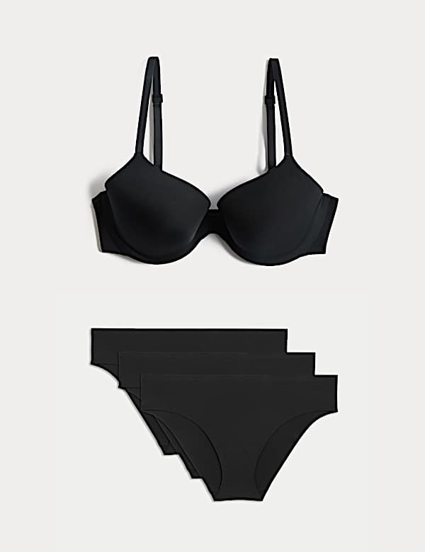 Body Invisibles Wired Demi Cup Bra Set A-E - CN