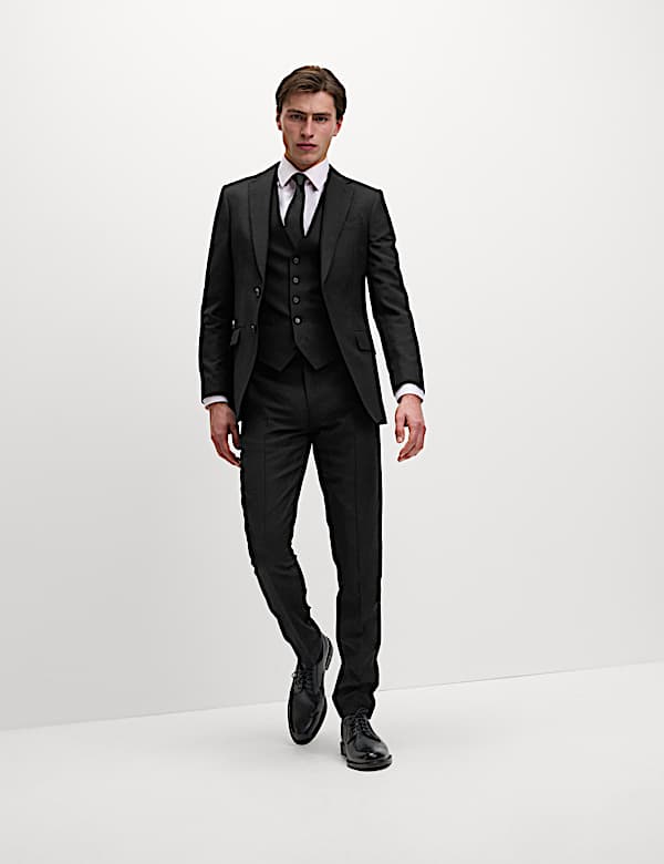 Slim Fit Pure Wool Suit - LV