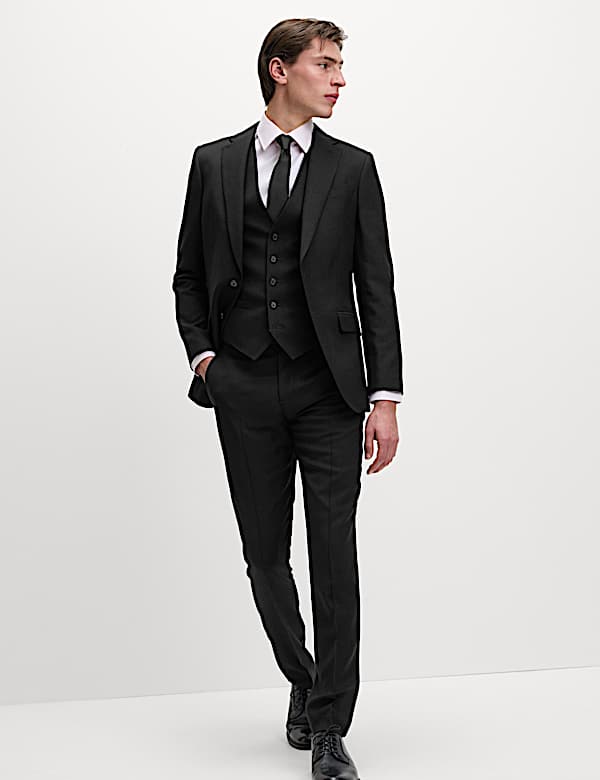 Slim Fit Pure Wool Suit - NO