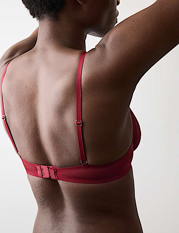 Florence Embroidery Wired Plunge Bra Set A-E - BE