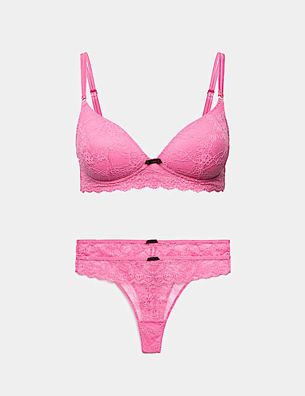 Ida Lace Padded Non Wired Plunge Bra Set A-E - AU