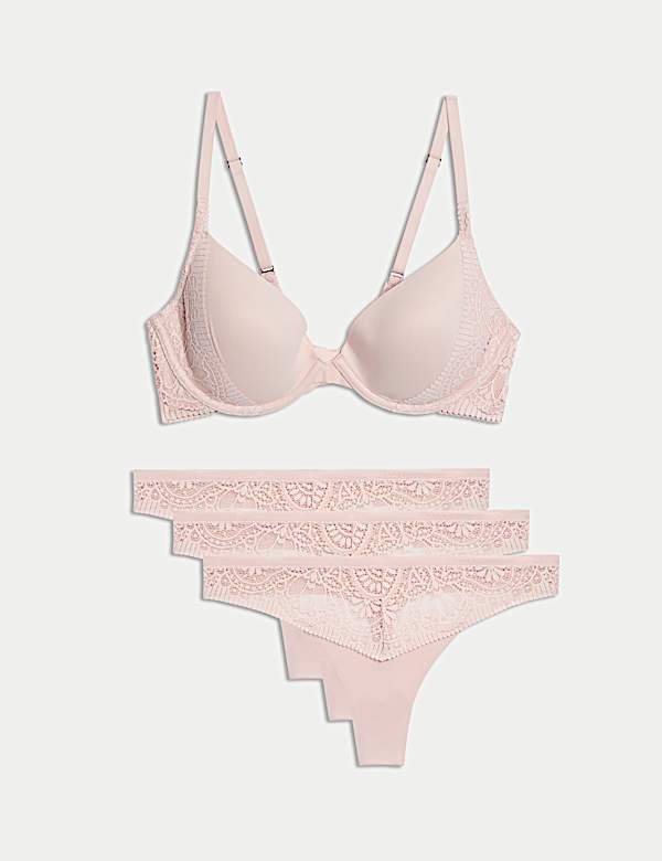 Body Soft&trade; Wired Plunge T-Shirt Bra Set A-E - BE