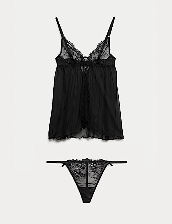 Lace Wired Babydoll Set A-DD - AL