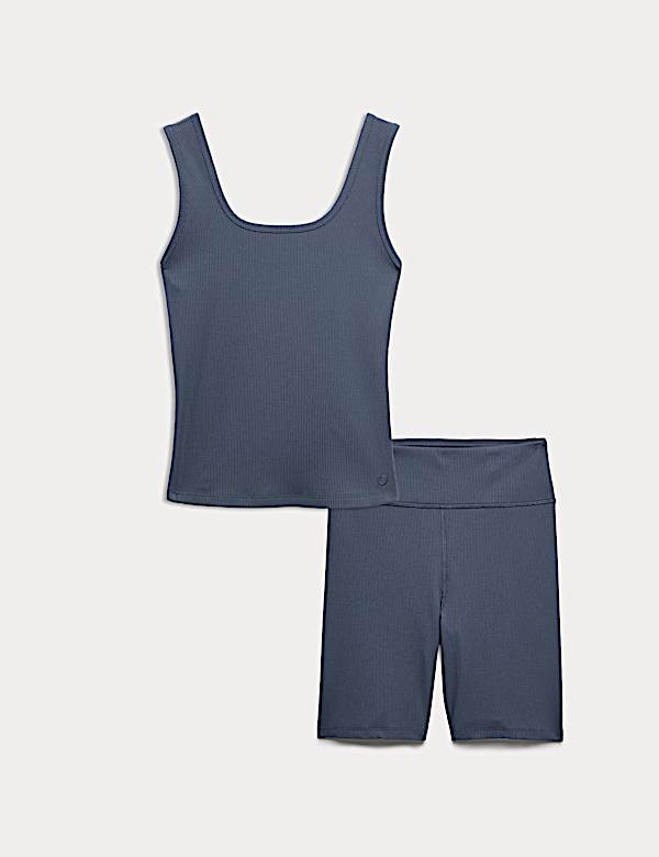 Ribbed Vest & Short Set - DE