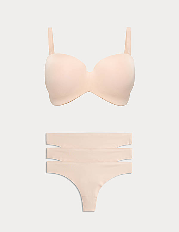 Body Invisibles&trade; Wired Strapless Bra Set F-H - SK