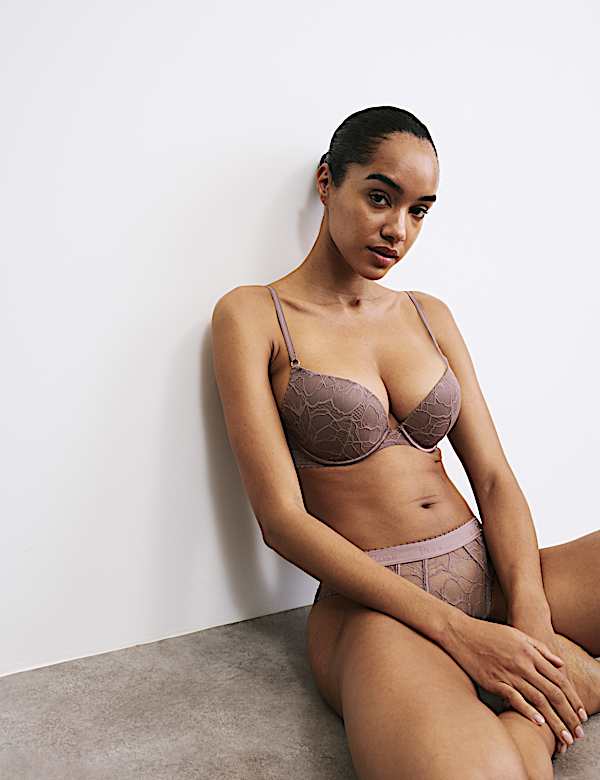 LaceWear Wired Push Up Bra Set A-E