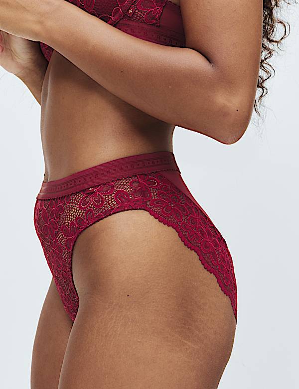 Cleo Lace Wired Demi Cup Bra Set A-E - BN