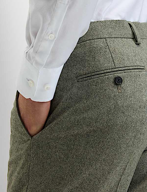 Traje en tweed de lana de corte sastre  - ES