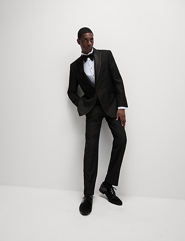 Regular Fit Stretch Tuxedo Suit - HU