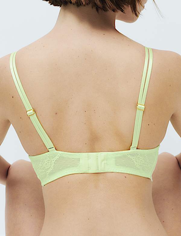 Ida Lace Wired Plunge Bra Set F-H - BG