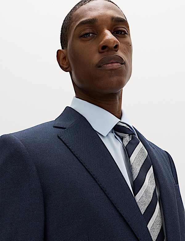 2 Piece Regular Fit Pure Wool Suit Jacket - JE