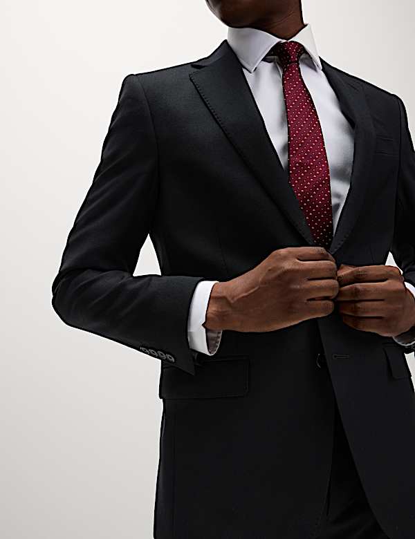 Regular Fit Pure Wool Suit - NO