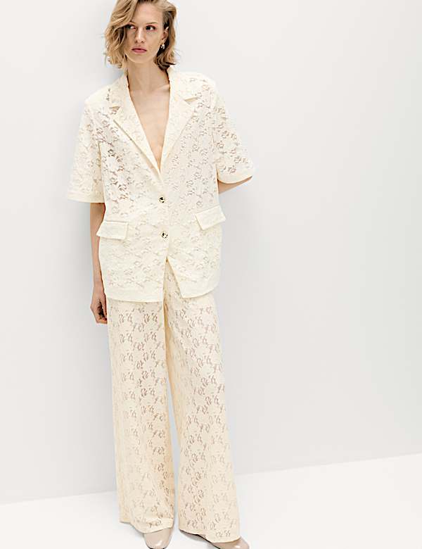 Lace Jacket & Trousers Set