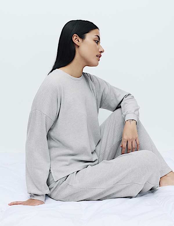 Cosy Knit Rib Lounge Pyjama Set