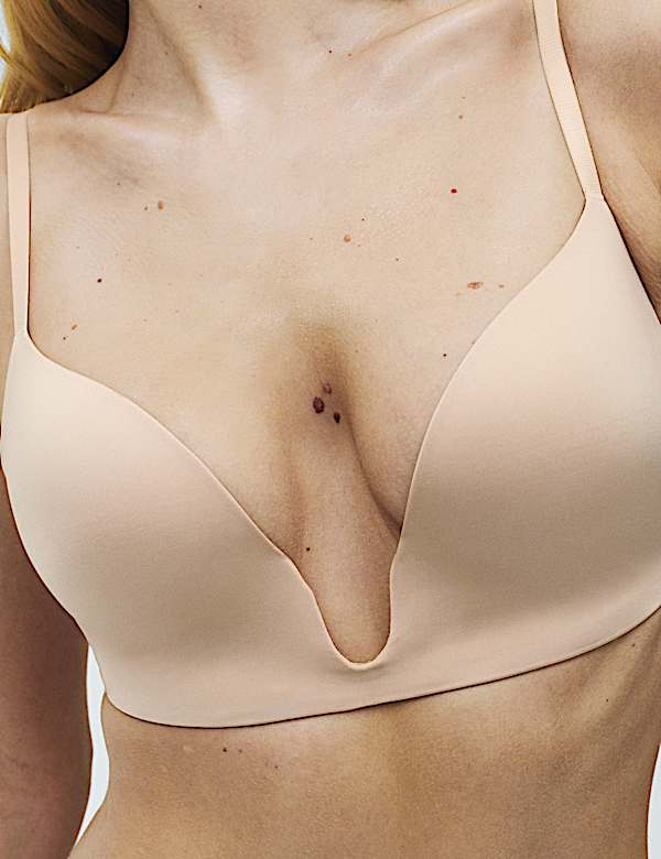 Body Invisibles Wired Push Up Plunge Bra Set A-E - CA