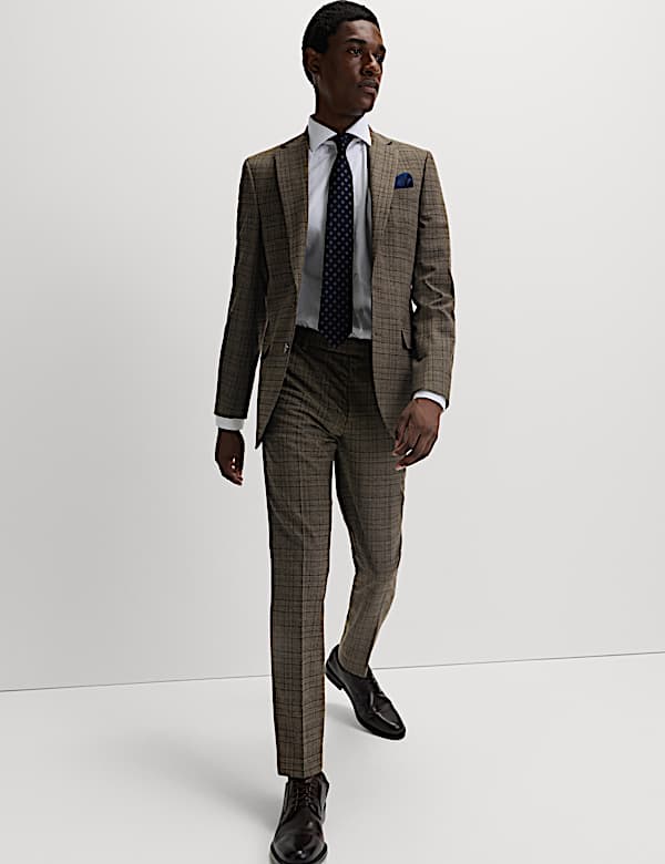 Slim Fit Check Suit - IT