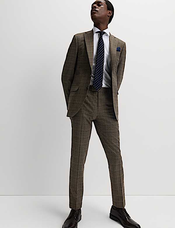 Slim Fit Check Suit - IT