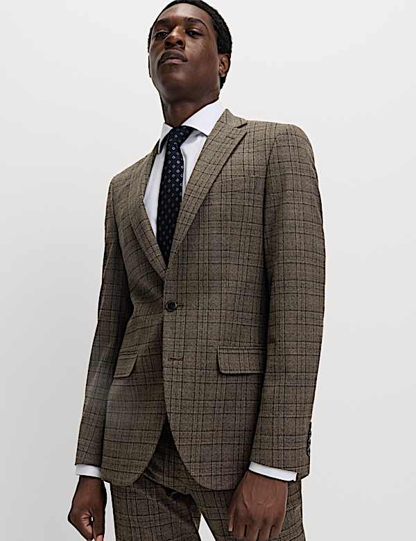 Slim Fit Check Suit - IT