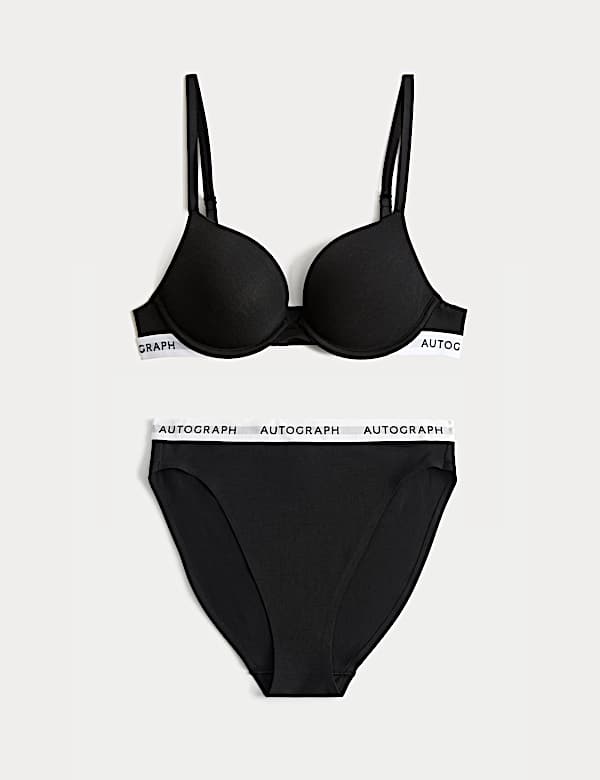Lille Wired Push-Up Plunge Bra Set A-E - EE