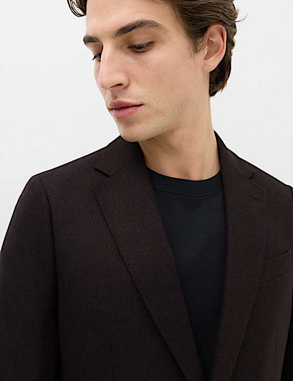 3 Piece Tailored Fit Micro Check Tweed Suit - BN