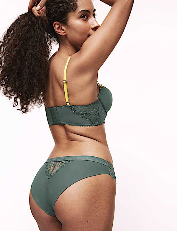 Anna Lace Wired Plunge Bra Set A-E - TW