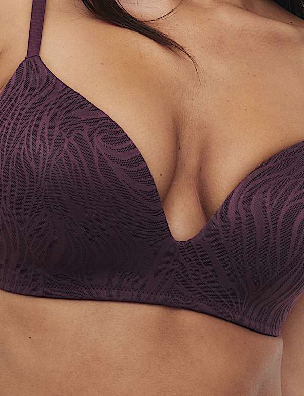Body Lace Non Wired Plunge Bra Set A-E - NZ