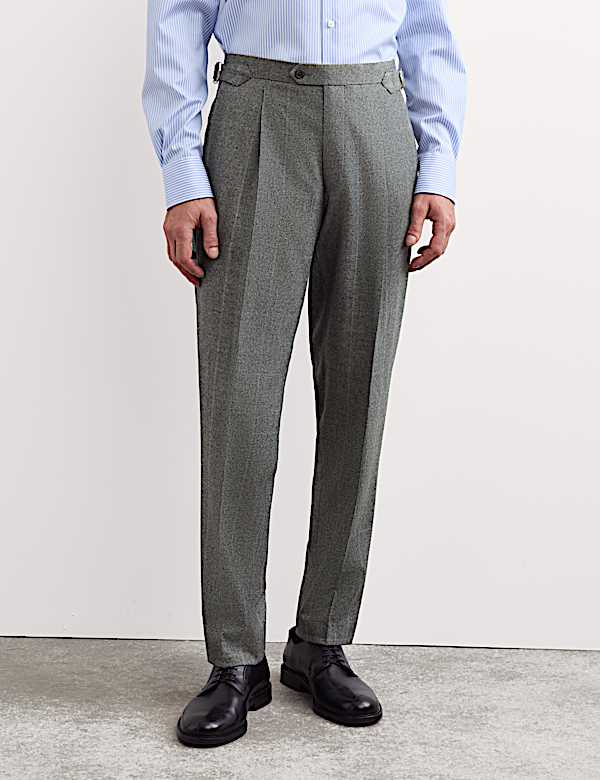2 Piece Pure Wool Flannel Prince of Wales Check Suit - AU