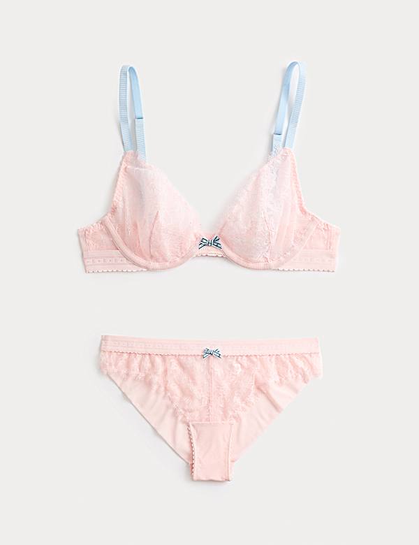 Anna Plunge-BH mit Bügel und Spitzenbesatz im Set (A–E) - DE