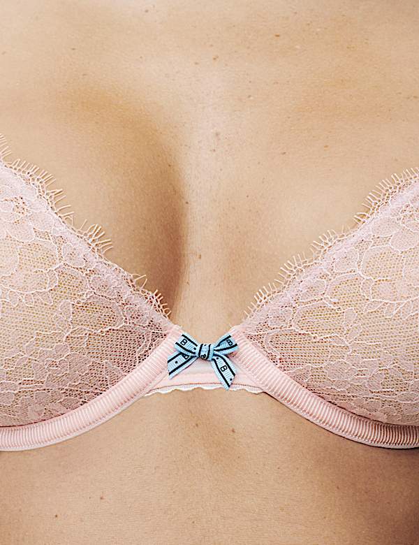 Anna Plunge-BH mit Bügel und Spitzenbesatz im Set (A–E) - DE