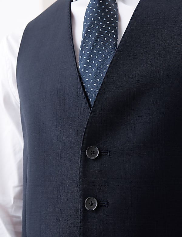 Tailored Fit Pure Wool Check Suit - AT