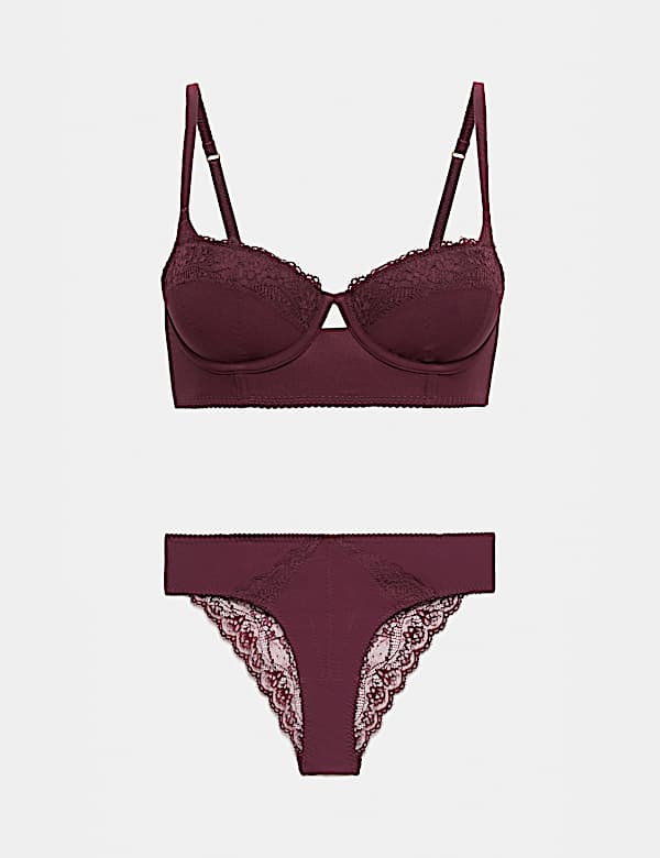 Clara Papertouch Wired Longline Balcony Bra Set A-E - CZ