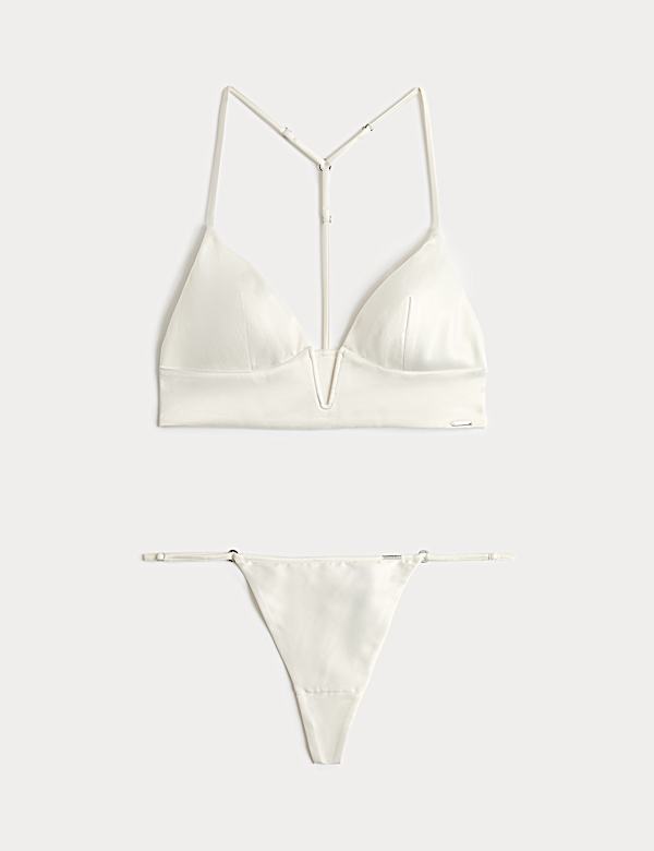 Black Label Satin Bralette Set - DK
