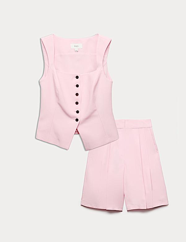 Linen Waistcoat & Trouser Set - GR