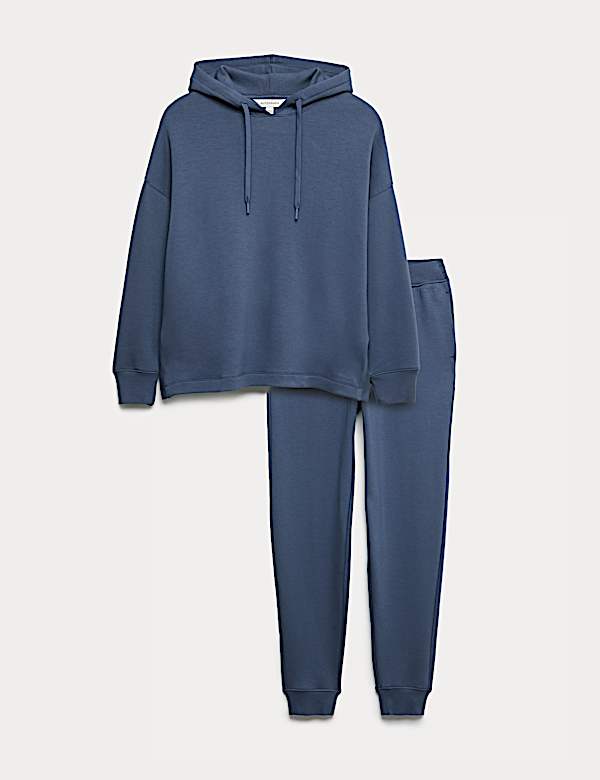 Ensemble sweat &agrave; capuche confortable en scuba - BE