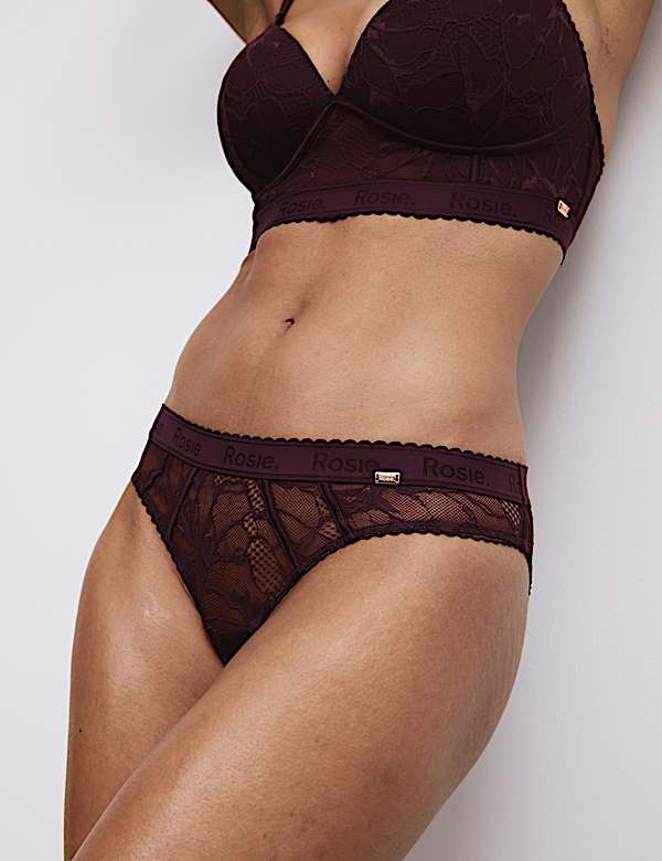 Soutien-gorge plongeant sans armature en dentelle, bonnets A &agrave; E - LU