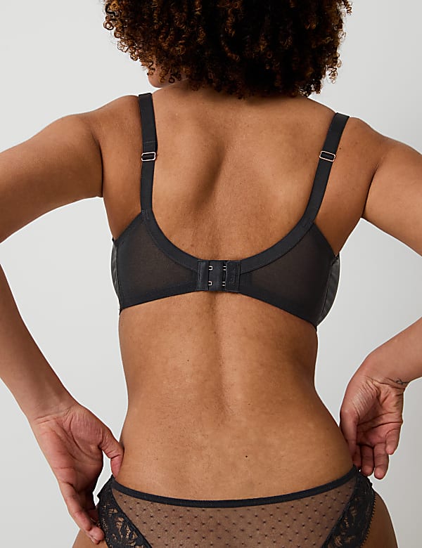 Silk & Lace Wired Minimiser Bra Set C-G - BE