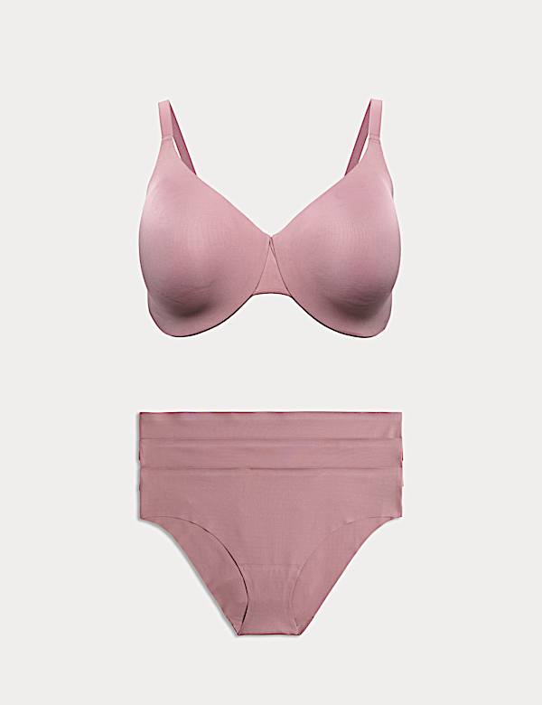 Body Invisibles Wired Minimiser Bra Set C-H - CZ