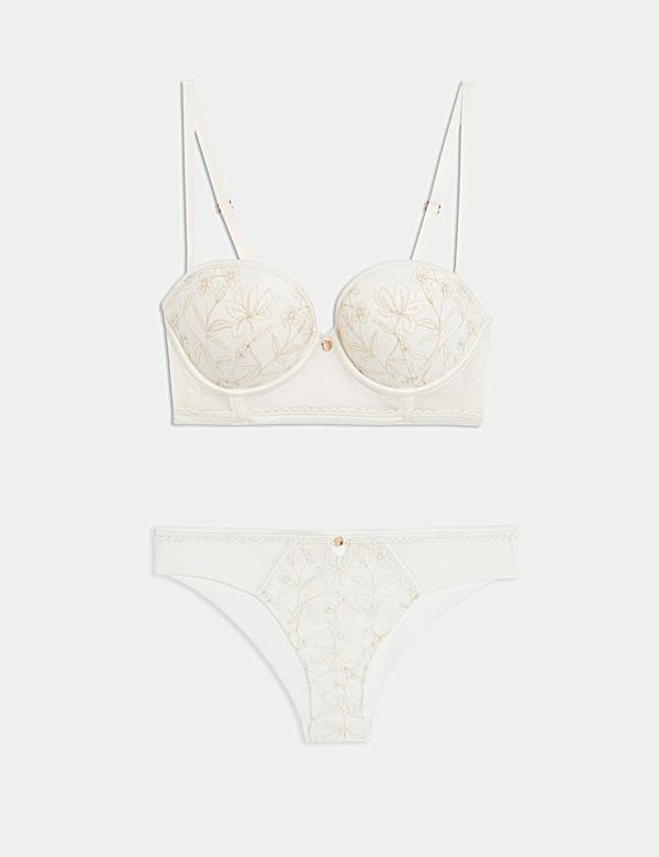 Trousseau Embroidery Wired Multiway Bra Set A-E - DE