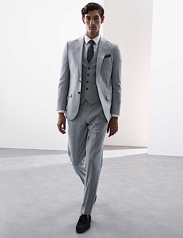 Tailored Fit Italian Performance Line Blend Suit  - US