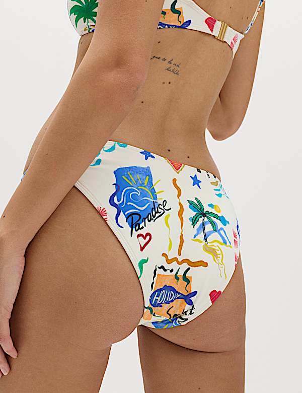 Printed Bandeau Tankini Set - NZ