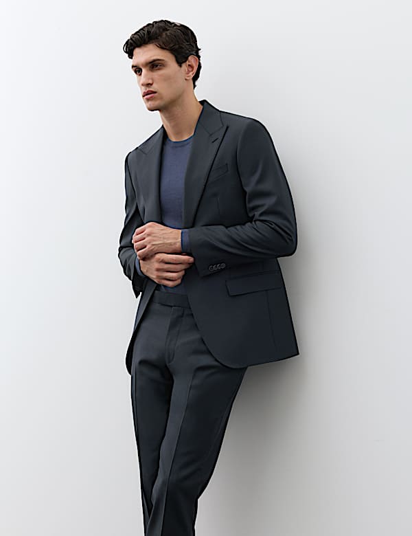 Tailored Fit Wool Rich Suit