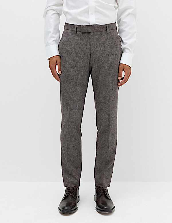 3 Piece Tailored Fit Micro Check Suit - KR