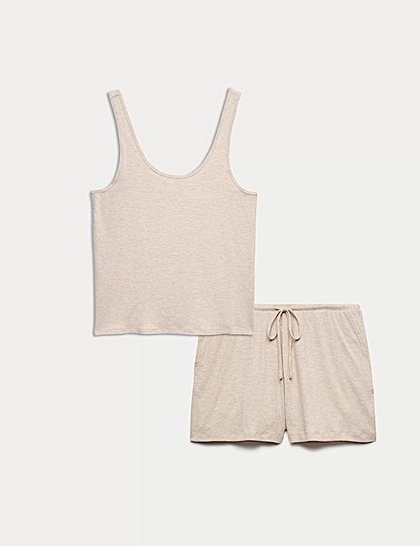 Ensemble haut de pyjama caraco en modal c&ocirc;tel&eacute; - CH