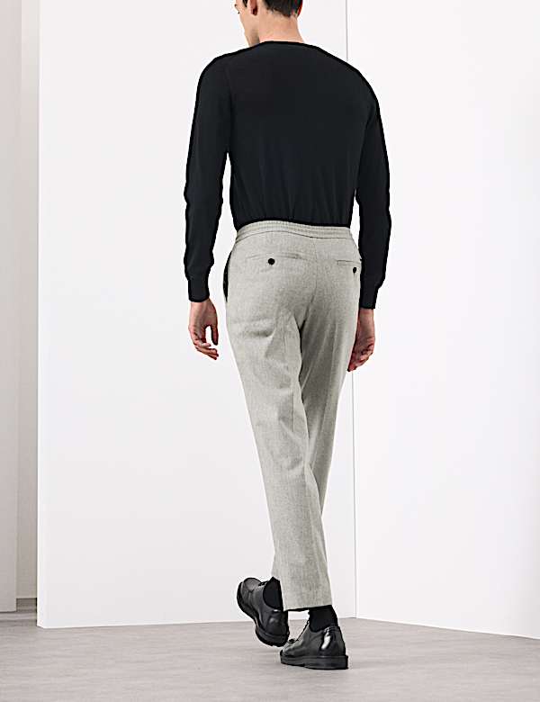 Tailored Fit Italian Wool Blend Performance Suit - DK