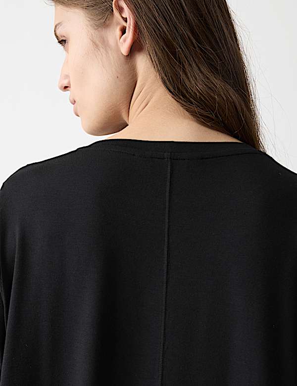 Pocket Detail Pyjama Top Set - ID