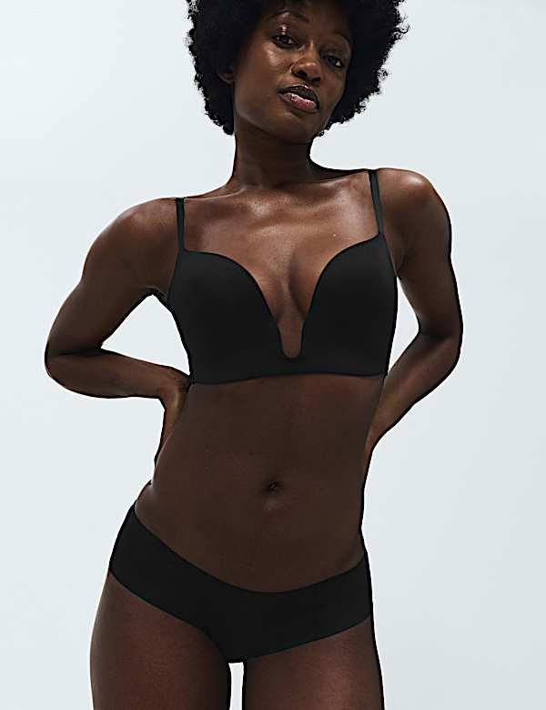 Body Invisibles Wired Push Up Plunge Bra Set A-E