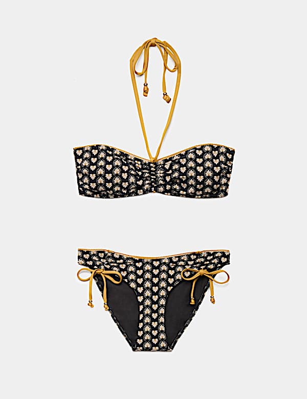 Ensemble bikini dos nu avec imprim&eacute; - BE