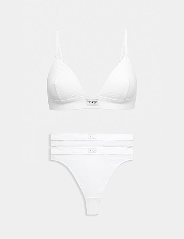 Asta Cotton Rich Non Wired Bralette Set - KR