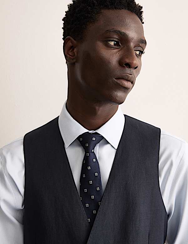 Tailleur coupe ajustée en mélange soie et lin - BE